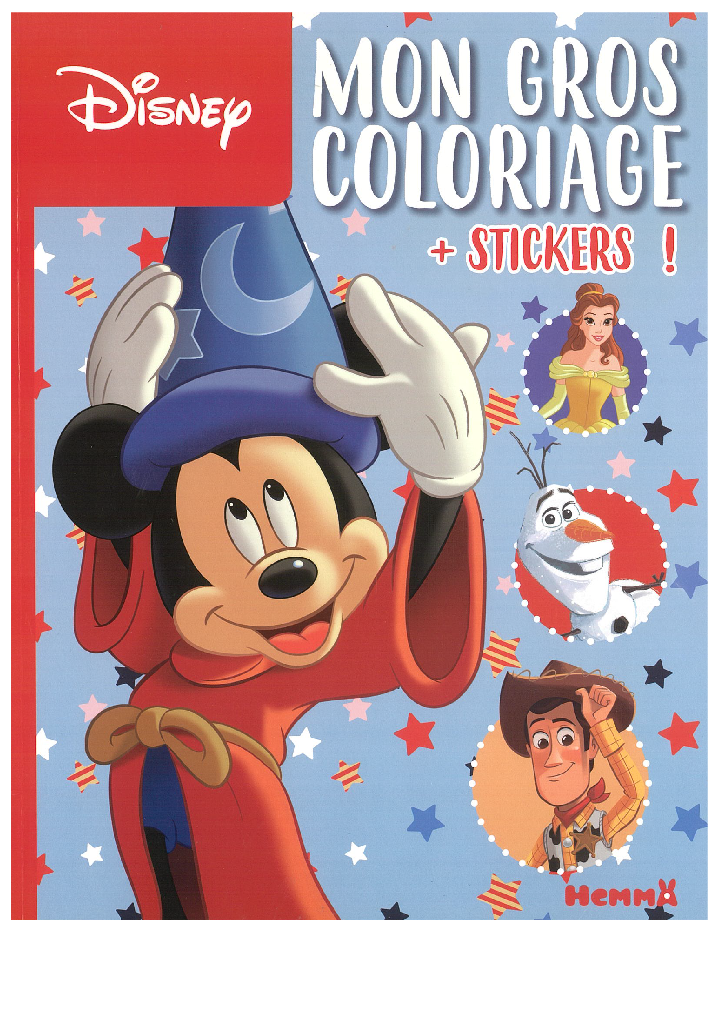 Mon Gros Coloriage + Stickers! - Disney
